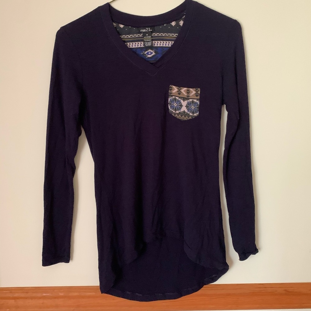 Rue21 Navy Blue Long Sleeve